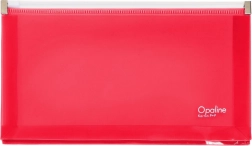 DL Opaline Umschlag mit Reißverschluss rosa