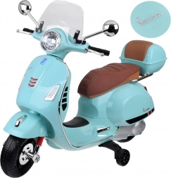 Elektrischer Kinderroller Vespa GTS Super mit Akku – blau
