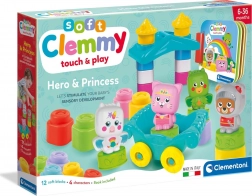 Clementoni Soft Clemmy großes Spielset mit Buch – Ritter und Prinzessin