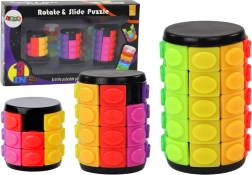 Satz von Logik-Puzzles Zylinder 3 Schwierigkeitsgrade