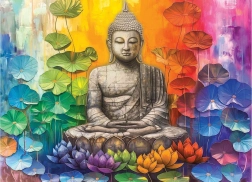 Puzzle EUROGRAPHICS Bunter Buddha 1000 Teile
