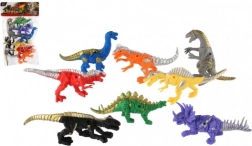 Set aus 8 Kunststoff-Dinosauriern, 14–17 cm, im Beutel