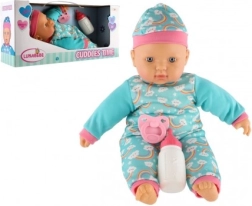 Babypuppe 40 cm mit weichem Körper, Fläschchen und Schnuller