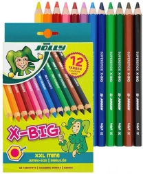 Große Wachsmalstifte X-Big Jolly 12 Farben