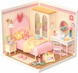 Rolife DIY Häuschen – Schlafzimmer mit LED-Beleuchtung, 105 Teile