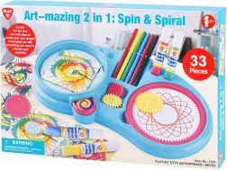 Kreatives Zeichen- und Spin‑Art-Set für Kinder