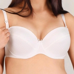 Halbgepolsterter Still-BH New Baby Eva weiß