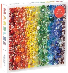 Galison Puzzle Regenbogen-Murmeln 500 Teile