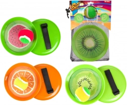 Klettball-Fangspiel Obst 18 cm, 3 Varianten