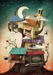 Puzzle Baumhaus 1000 Teile MAGNOLIA