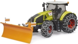Bruder Traktor Claas Axion 950 mit Schneeketten und Schild