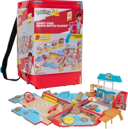 Pokémon tragbarer Rucksack Beach Battle – faltbares Spielset mit Pikachu