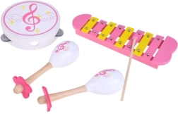 Holz-Musikinstrumente-Set für Kinder – Xylophon, Tamburin und Maracas