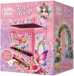 Dekorative Schmuckschatulle Flower Fairy Bellisa – kreatives Mosaik-Set für Kinder