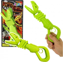 Beißendes Dinosaurierskelett – grüner Greifer