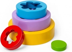 Bigjigs Toys Blumen-Steckturm aus FSC-Holz