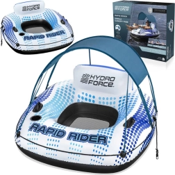 Aufblasbarer Schwimmring mit Rückenlehne und Sonnendach BESTWAY 123 cm