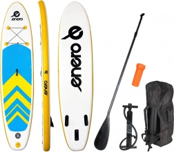 aufblasbares Paddleboard ENERO 320 × 76 × 15 cm – gelb-blau-weiß SUP-Set