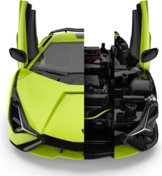 Lamborghini Sian grünes Modell 1:18 von Rastar - ferngesteuertes Auto mit Bodykit