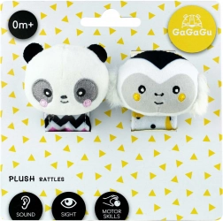 Rasseln am Handgelenk GaGaGu Affe und Panda