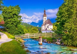 Puzzle Kirche in Ramsau, Deutschland 1000 Teile