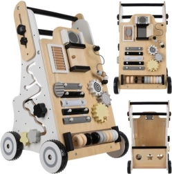 Holz-Lauflernwagen und Schiebewagen mit Montessori-Aktivitäten Kruzzel
