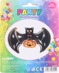 Aufblasbarer Ballon Fledermaus und Kürbis
