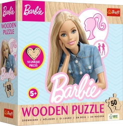 Trefl Holz-Umrisspuzzle mit Barbie-Motiv, 50 Teile