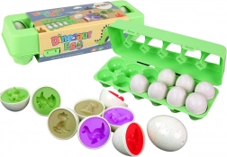Lern-Dino-Eier – Formen-Sorter, 12 Stk.