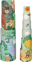 Pyramide aus Bechern Safari