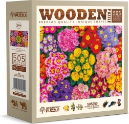 Holzpuzzle Blühende Blumen