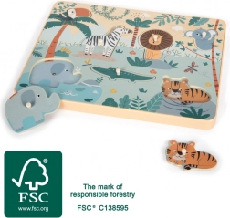 Small Foot Einlege-Soundpuzzle Safari