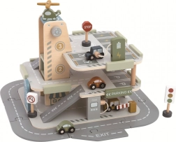 Holzgarage mit Straße 2Kids Toys