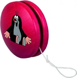 Rotes Jojo mit dem Motiv Maulwurf