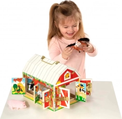 Spielscheune mit Schlössern und Tieren