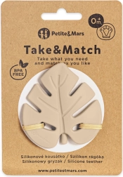 Petite&Mars Silikon-Beißring Take&Match desert sand 0m+