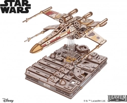 Ugears Star Wars X-Wing Jäger Luke Skywalker hölzernes 3D mechanisches Puzzle