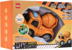 Interaktiver Spielzeug-Lkw mit Betonmischer und Magneten