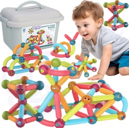 WOOPIE magnetisches Konstruktionsspiel für Kinder, 76 Teile