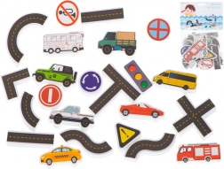 Schaumpuzzle für die Badewanne mit Stadtmotiv