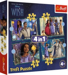 Puzzle 4-in-1 DISNEY Wish – erfüllte Wünsche