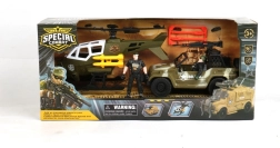 Spezielle Kampfset - Hubschrauber und Geländewagen