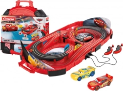 Carrera Speed Arena Rennbahn Disney Cars 2,77 m im tragbaren Koffer