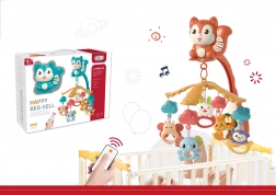 Bett-Mobile Eichhörnchen mit Projektor und Fernbedienung