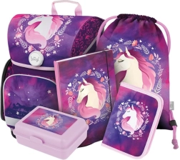 Schulsatz BAAGL Pferd: Schultasche, Federmäppchen, Beutel, Mappen, Box