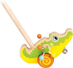 Bino Schiebetier Krokodil mit Stiel