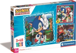 Puzzle 3×48 Teile CLEMENTONI SONIC