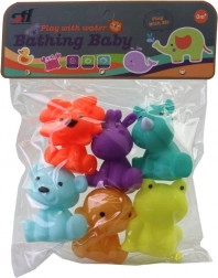 Set aus spritzenden Tieren für die Badewanne für Kinder