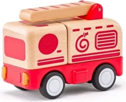 Woody Holz-Feuerwehrauto mit Licht und Ton