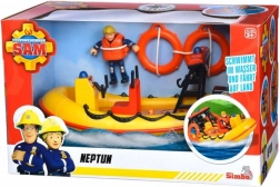 Feuerwehrmann Sam Boot Neptun mit Figur